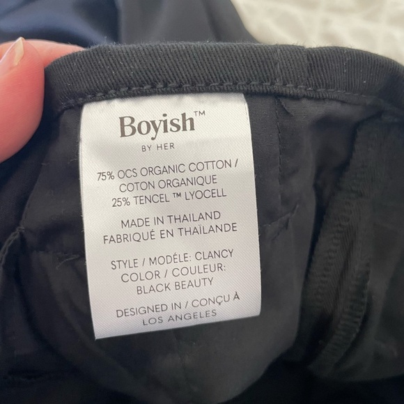 Boyish X Free People black paperbag fray hem pants - Picture 9 of 13